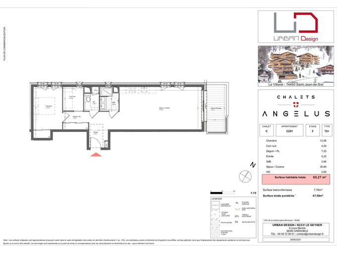 Nos appartements à la vente 2 pièces Immobilier à Saint-Jean-de-Sixt 65m2