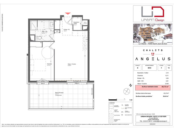 Nos appartements à la vente 2 pièces Immobilier à Saint-Jean-de-Sixt 49m2